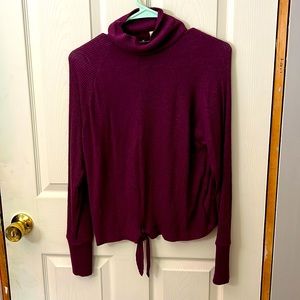 Burgendy turtleneck